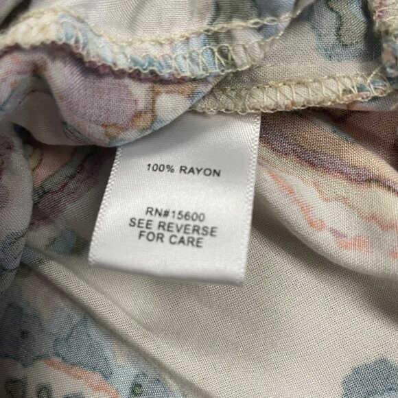 Kate & Sam Womens Paisley A-Line Dress 3/4 Sleeve Multicolor Size Small - Picture 9 of 9